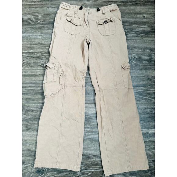 Brandy Melville Kim Cargo Pants Tan - Picture 1 of 9
